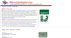 Desktop Screenshot of microlepidoptera.hu